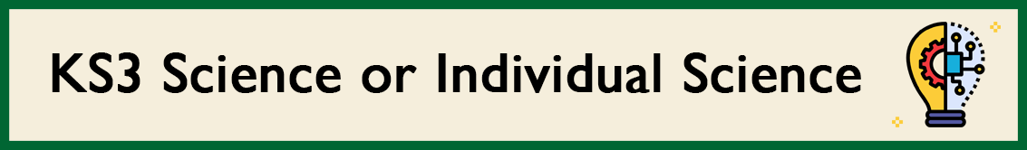 KS3 Science or Individual Science